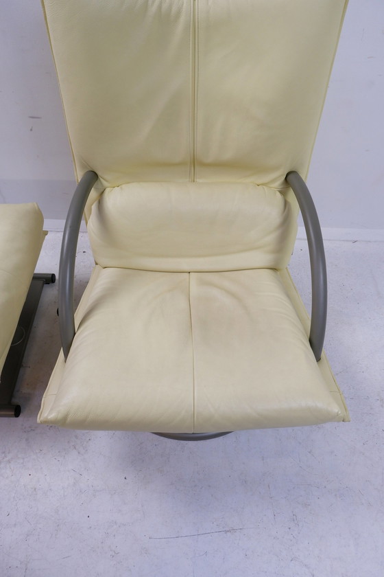 Image 1 of Rolf Benz Torino fauteuil met voetenbank