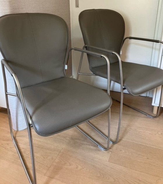 Image 1 of 2x  Bert Plantagie Blake slede stoelen