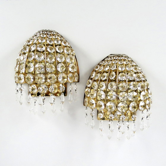 Image 1 of 2x vintage Palwa wandlampen