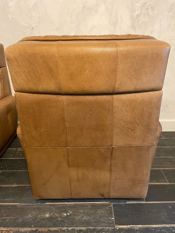Image 1 of 2x Midcentury Fauteuils-patchwork