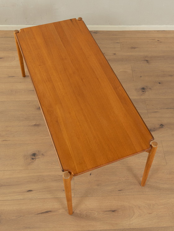 Image 1 of klassieke lange salontafel met zwevend tafelblad