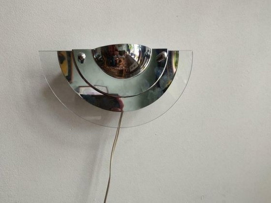 Image 1 of Dijkstra wandlamp chroom glas