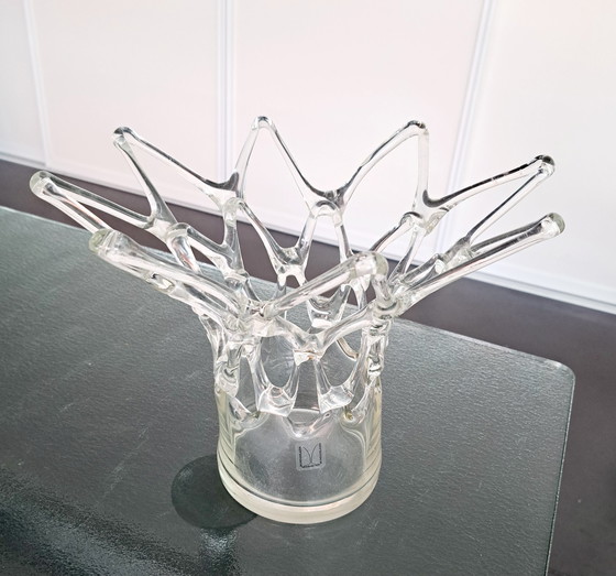 Image 1 of vintage mondgeblazen kunstvaas