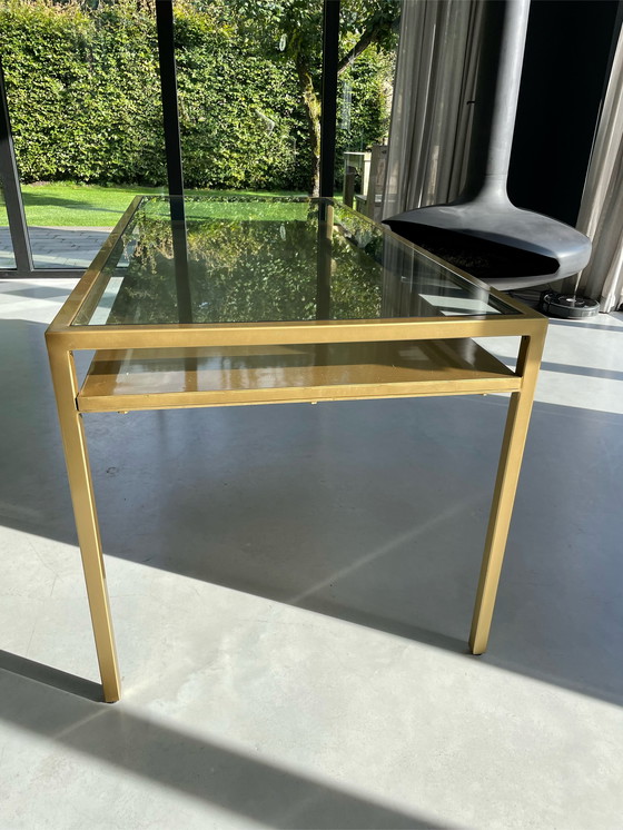 Image 1 of Nordal goud metalen eettafel