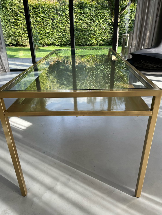 Image 1 of Nordal goud metalen eettafel