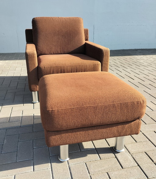 Rolf Benz Fauteuils + Krukjes