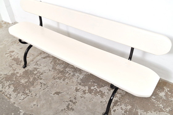 Image 1 of Vintage gerestaureerde tuinbank