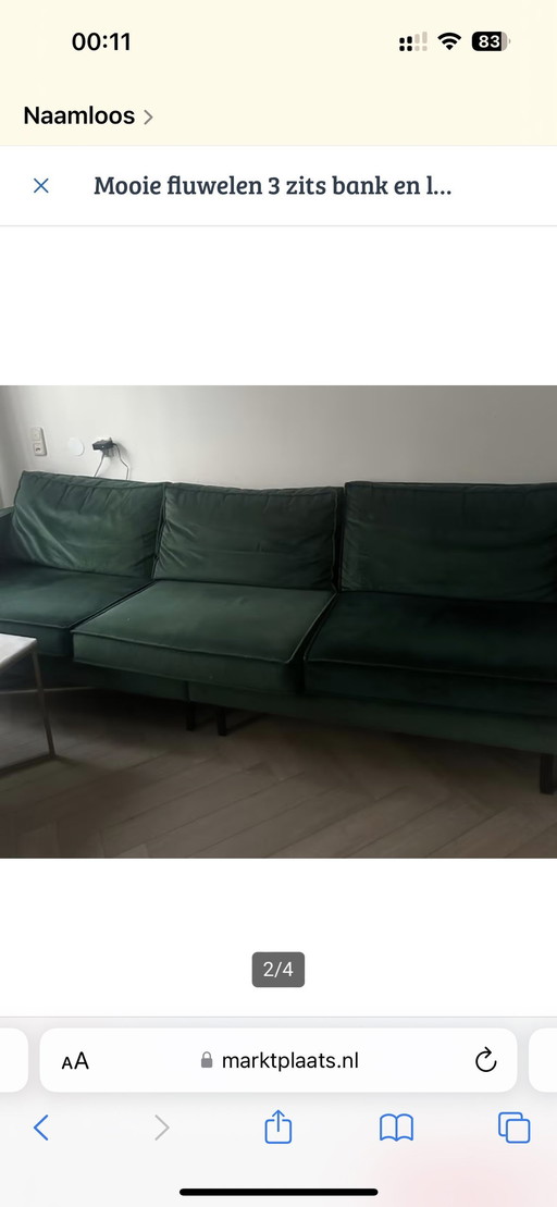 1 Bank 1 Loveseat 