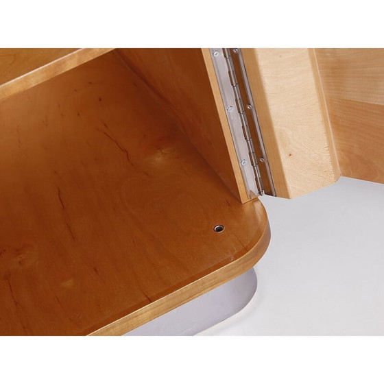 Image 1 of Vintage Tsjechisch Art Deco highboard in walnootfineer voor Tschechisches Wohndesign Manufaktur, 1920-1930