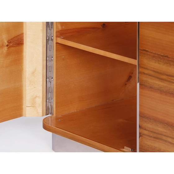 Image 1 of Vintage Tsjechisch Art Deco highboard in walnootfineer voor Tschechisches Wohndesign Manufaktur, 1920-1930