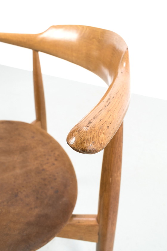 Image 1 of 3x Hans Wegner Heart stoelen