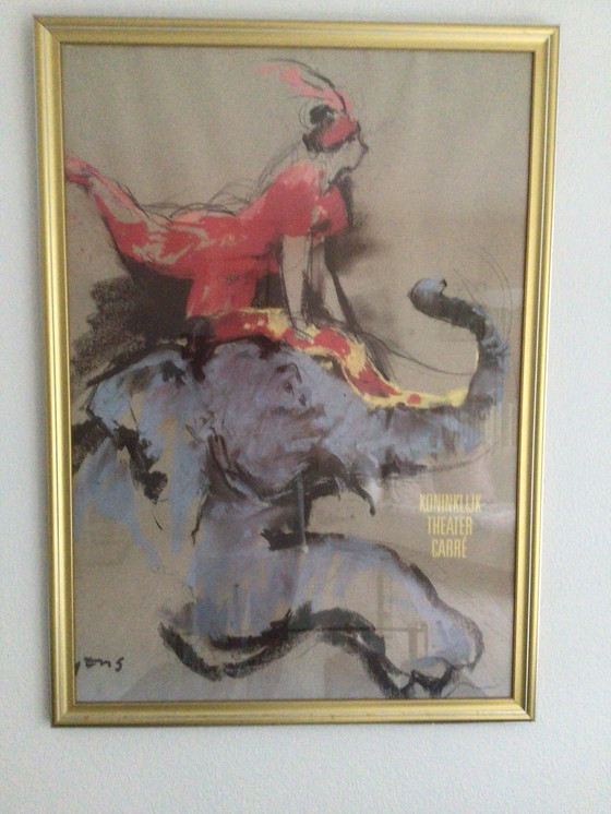 Image 1 of Affiche Wereld Kerstcircus Carré 1993