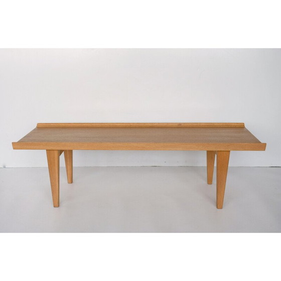 Image 1 of Vintage licht eiken salontafel, 1950