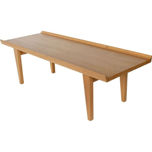 Vintage licht eiken salontafel, 1950