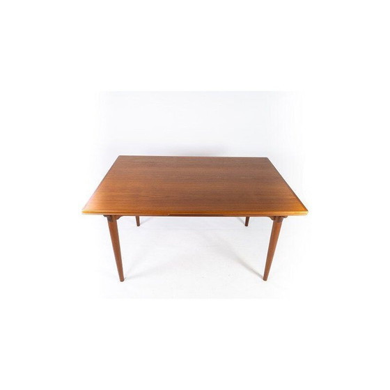 Image 1 of Vintage teakhouten tafel met verlengstukken Denemarken 1960