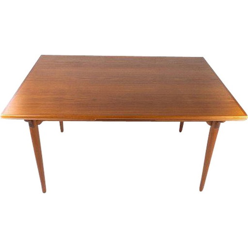 Vintage teakhouten tafel met verlengstukken Denemarken 1960