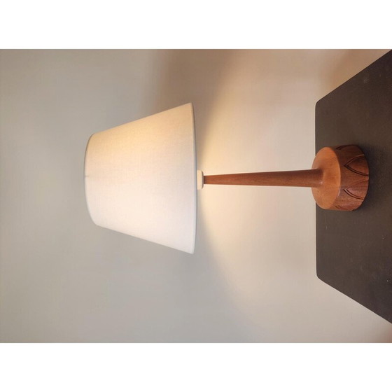 Image 1 of Vintage teakhouten tafellamp voor AB Stilarmatur Tranås, Zweden 1960