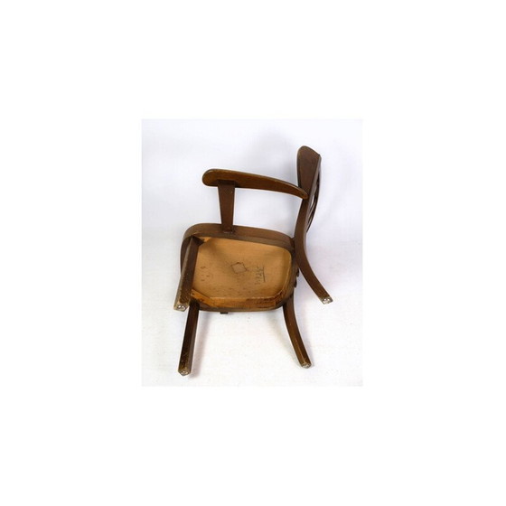 Image 1 of Vintage Canada fauteuil in gebeitst beukenhout model 2252 van Søren Hansen voor Fritz Hansen, jaren 1940