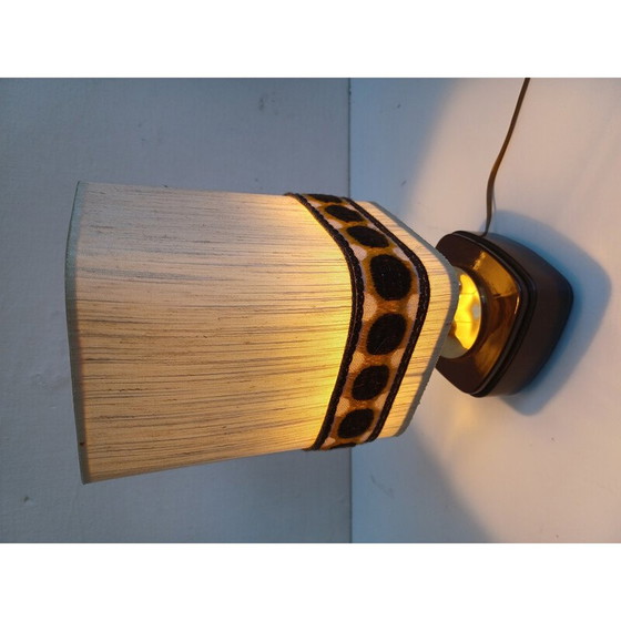Image 1 of Vintage bakelieten en stoffen lamp, 1960