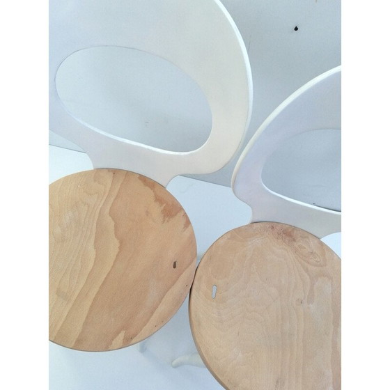 Image 1 of Paar vintage "mouette" stoelen van Baumann, 1950