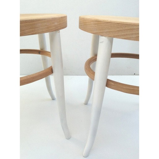 Paar vintage "mouette" stoelen van Baumann, 1950