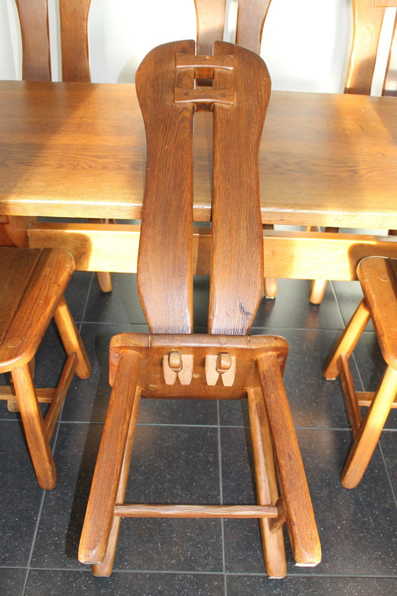 Image 1 of Eethoek De Puydt 6 Stoelen Plus Tafel