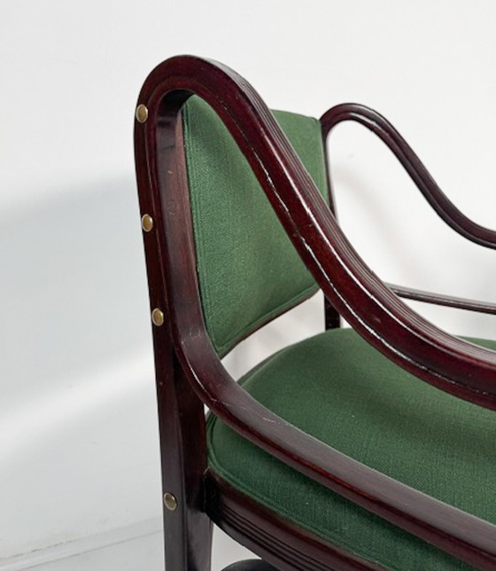 Image 1 of Paar fauteuils "412" van Otto Wagner voor J&J Kohn, Oostenrijk,1900S