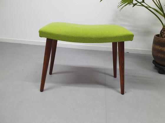 Image 1 of Jaren 60 Voetenbank. Vintage Mid-Century Kruk.