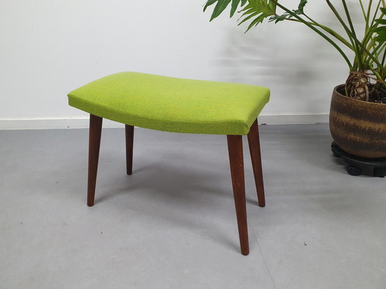 Image 1 of Jaren 60 Voetenbank. Vintage Mid-Century Kruk.