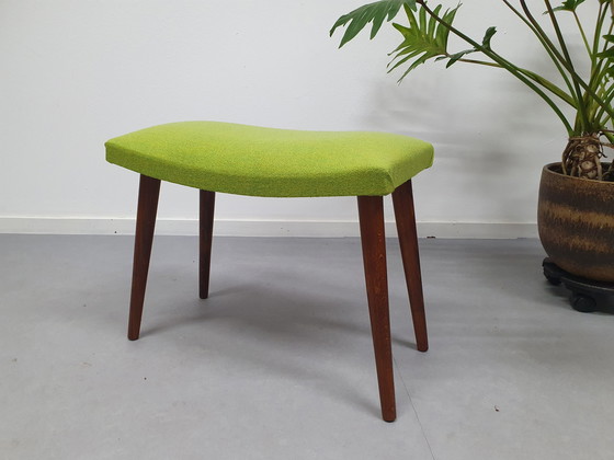 Image 1 of Jaren 60 Voetenbank. Vintage Mid-Century Kruk.