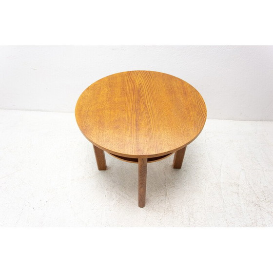 Image 1 of Vintage eikenhouten salontafel, Tsjecho-Slowakije 1950