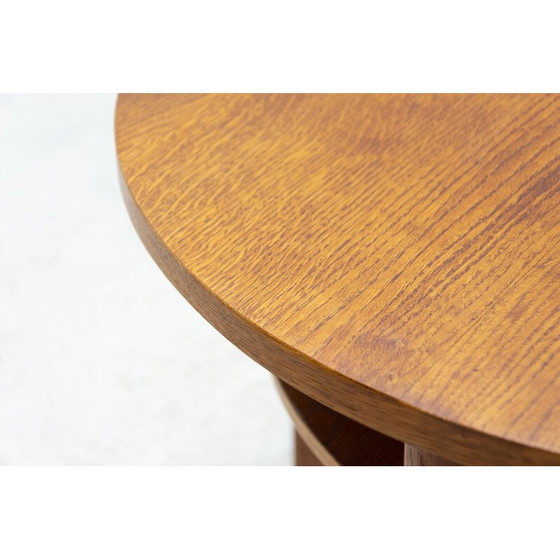 Image 1 of Vintage eikenhouten salontafel, Tsjecho-Slowakije 1950