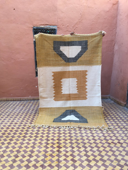 Kelim Boujaad Berber Tapijt 238 X 151 Cm