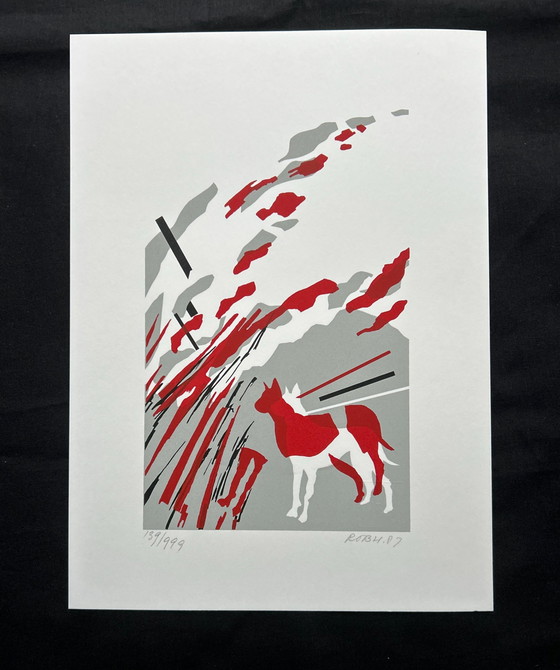 Image 1 of Zeefdruk Rob Vermeer