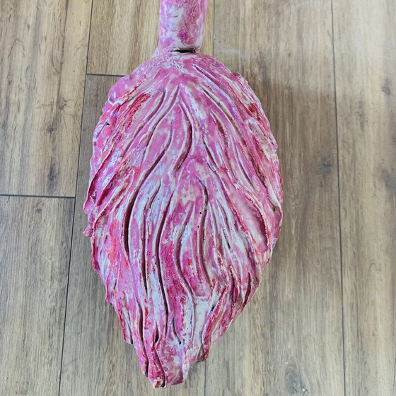 Image 1 of Vintage roze flamingo van keramiek