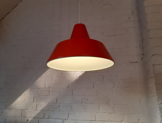 Image 1 of Donker Oranje Emaille Hanglamp