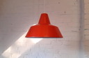 Donker Oranje Emaille Hanglamp
