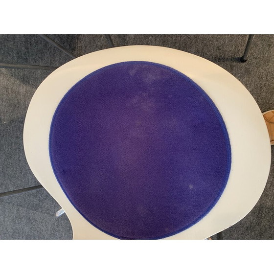 Image 1 of Set van 6 vintage stoelen in witte lak en chroom van Arne Jacobsen voor Fritz Hansen