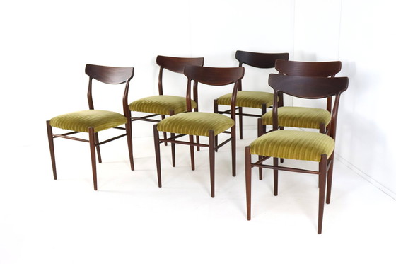 Image 1 of Set van 6 Lübke Otto Pollak Eetkamerstoelen 'Aldersbach'