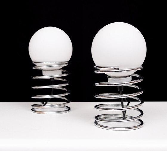 Image 1 of Woja Spiral Space Ace Tafellampen Jaren 70 