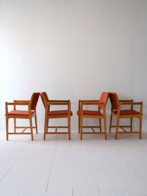 Image 1 of Vintage Scandinavische stoelen van Bengt Ruda