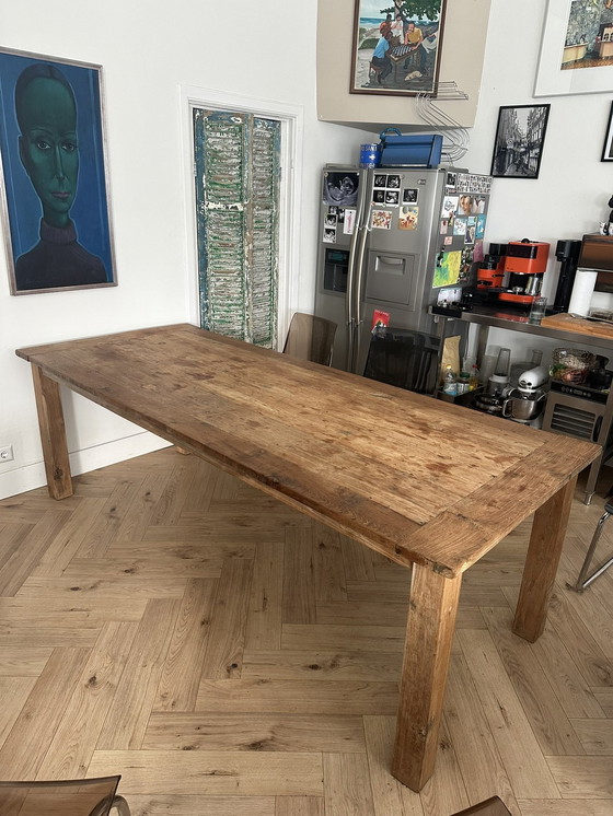 Image 1 of Eiken Houten Tafel 