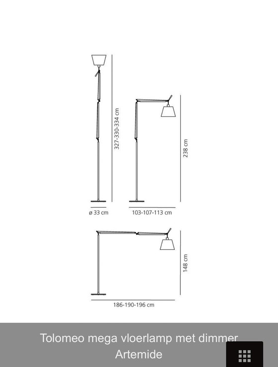 Image 1 of Artemide Tolomeo Mega Vloerlamp