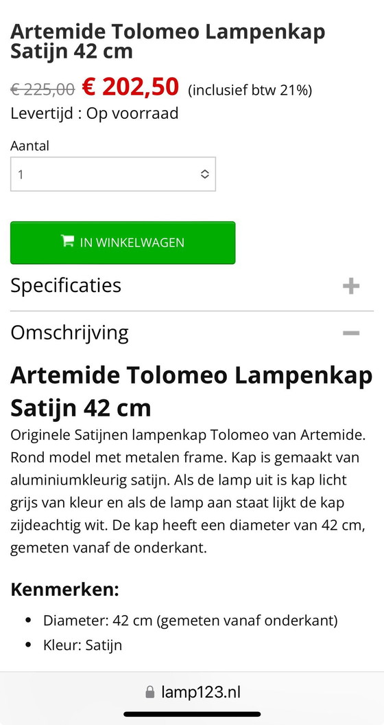 Image 1 of Artemide Tolomeo Mega Vloerlamp