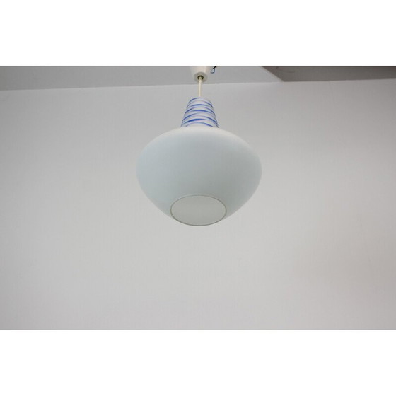 Image 1 of Vintage glazen hanglamp, Tsjecho-Slowakije 1960