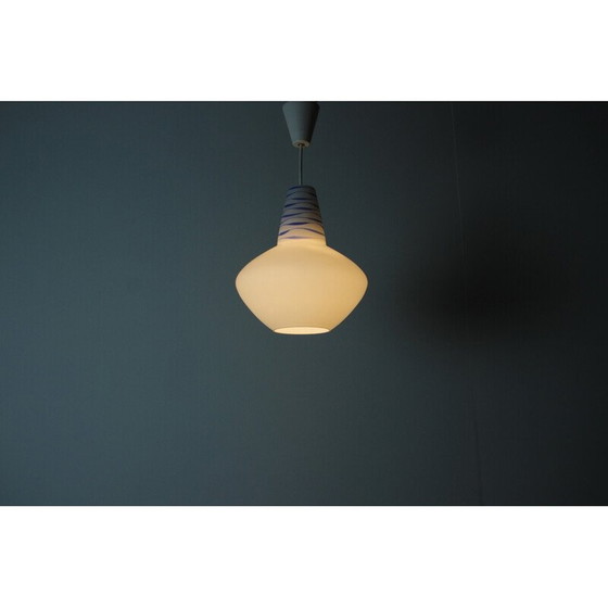 Image 1 of Vintage glazen hanglamp, Tsjecho-Slowakije 1960