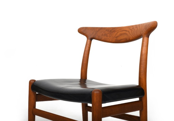 Image 1 of W2 eetkamerstoelen van Hans J. Wegner voor C.M. Madsen, jaren 1950, set van 6