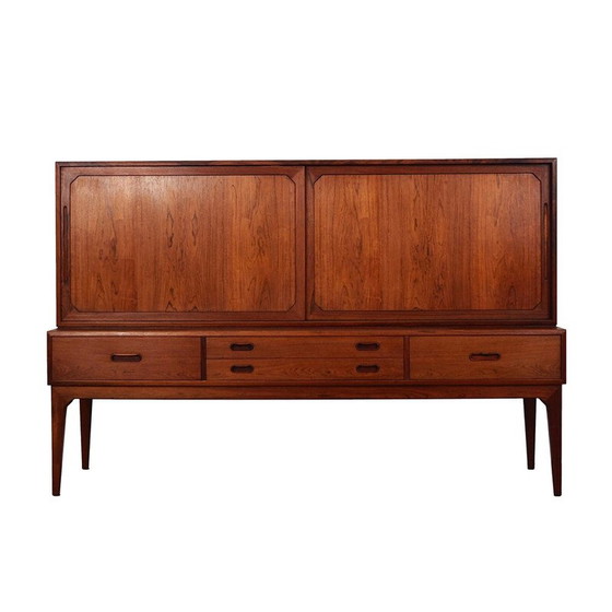 Image 1 of Vintage palissanderhouten highboard van Severin Hansen, jaren 1960