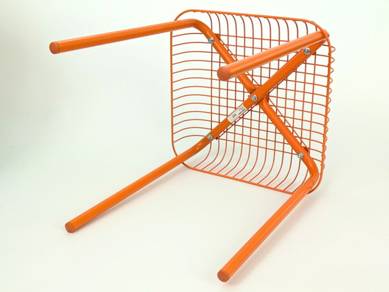 Image 1 of Ikea Västerön Kruk | Oranje Roestvrij Staal | 1990S