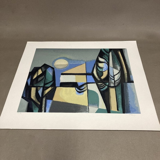 Image 1 of Vintage litho van "Albert Ferenz", 1950